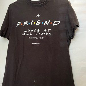 Grace & Truth-Short Sleeve 100% Cotton T shirt-F.R.I.E.N.D.S-Size Medium